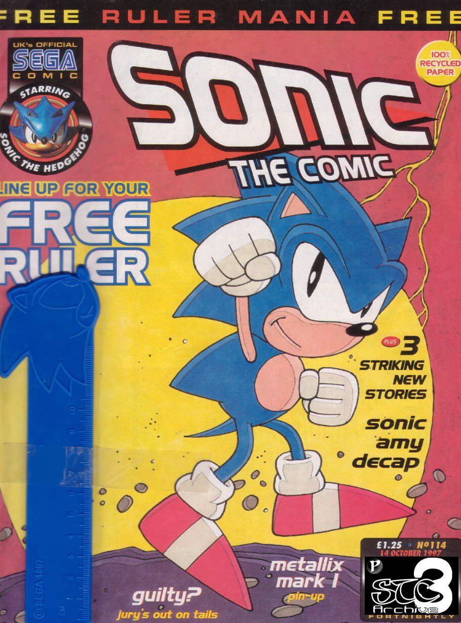 Sonic - The Comic Issue No. 114 Comic cover page